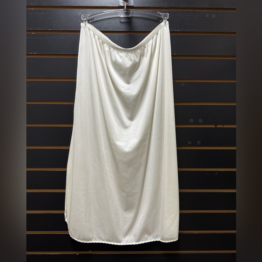 Vintage Nylon Half Slip Ivory FM Lingerie Size L